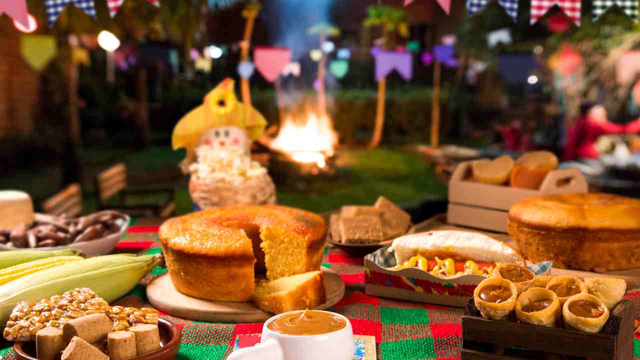 como decorar mesa de festa junina